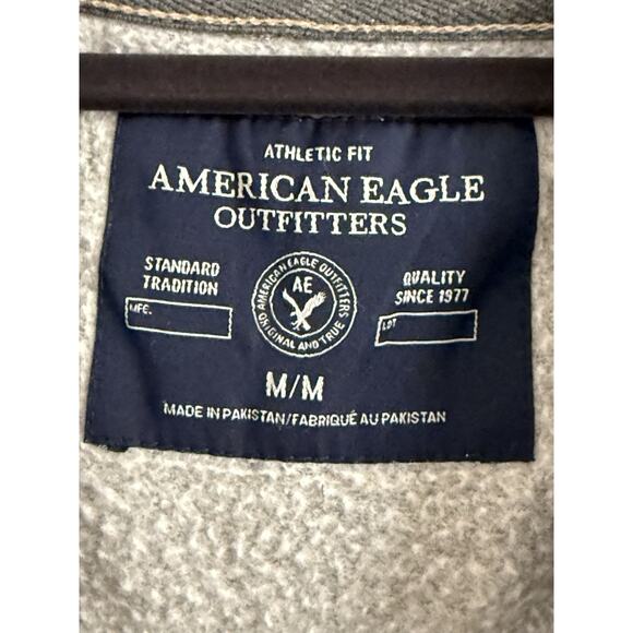 Vtg Y2K American Eagle Full Zip Hoodie Men Sz M Aztec Grunge Jesse Pinkman Style - Picture 7 of 10